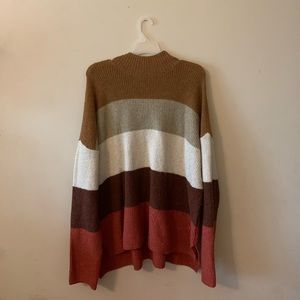 Womens Turtle Neck Long Sleeve Sweater